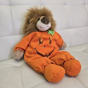 SOFTEES Vintage Halloween 18" Plush & Furry Lion People Pals Jack-o-Lantern PJ's
